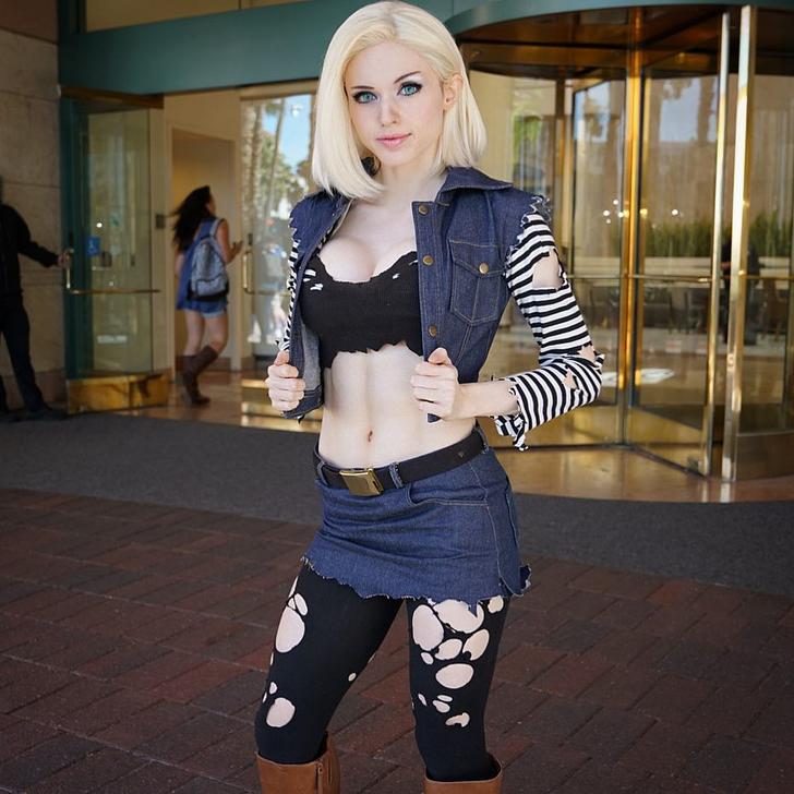 Sexy Ecchi Hot Nude Dragonball Android 18 Cosplay