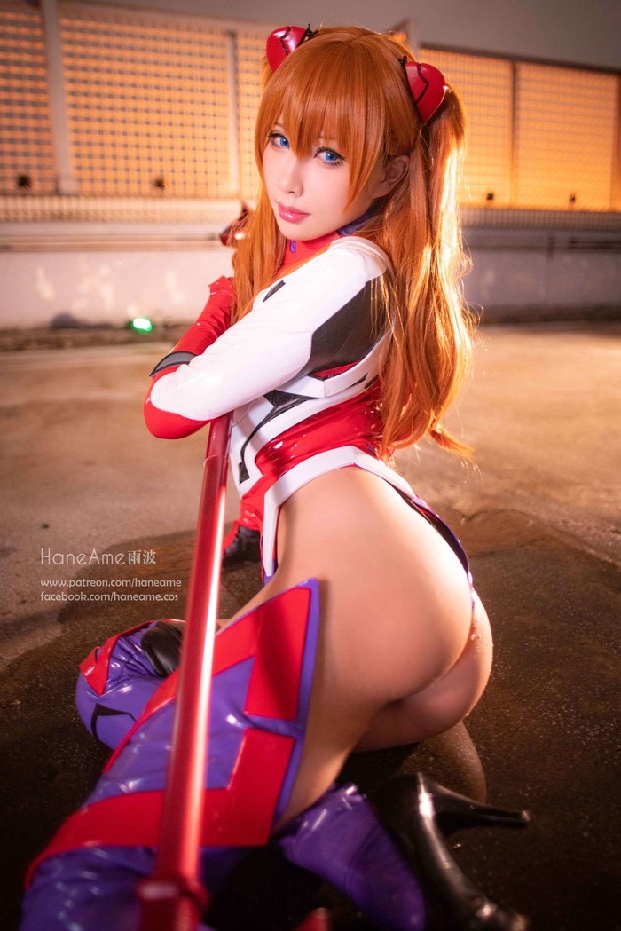 Evangelion Anime Sexy Asuka Cosplay - Hane Ame