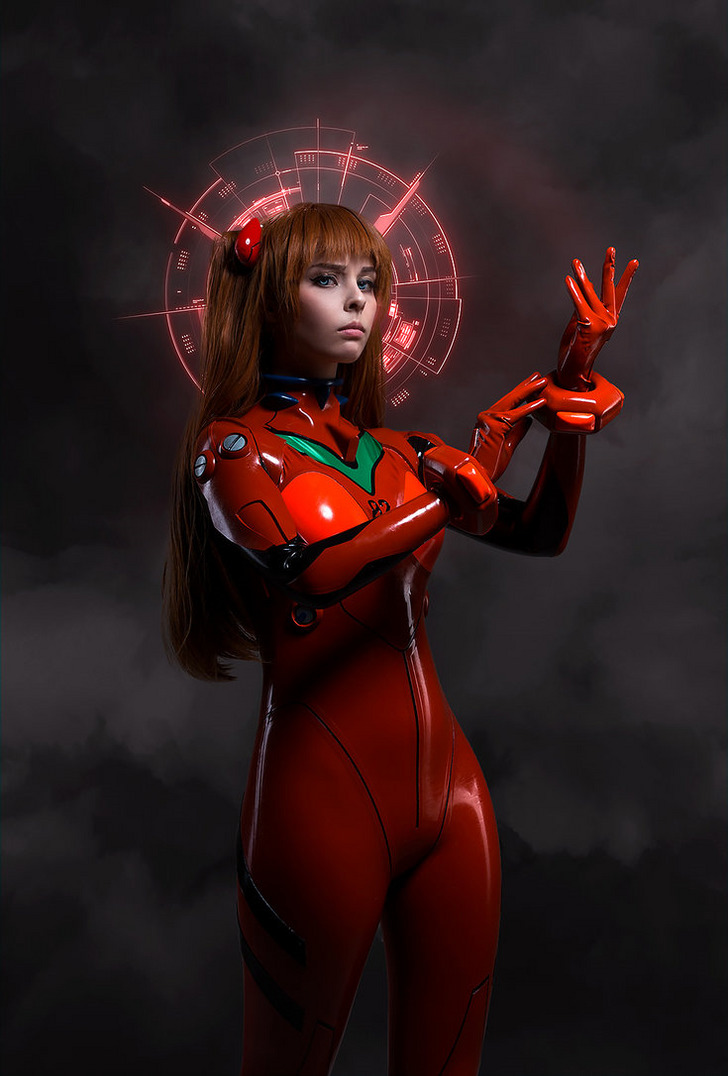 Evangelion Anime Sexy Asuka Cosplay - Helly Valentine