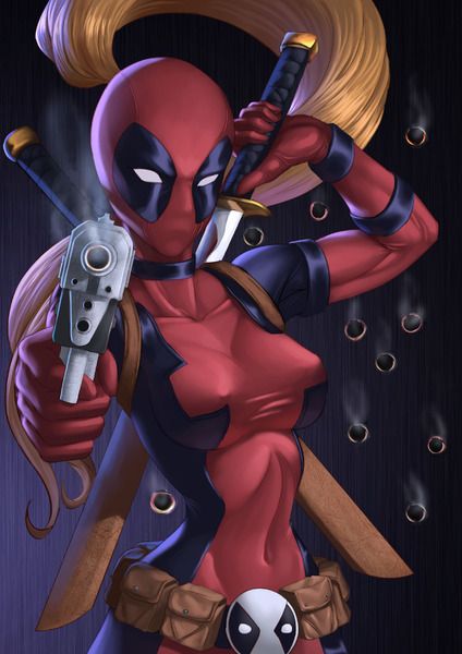 Sexy Lady Deadpool Wallpaper