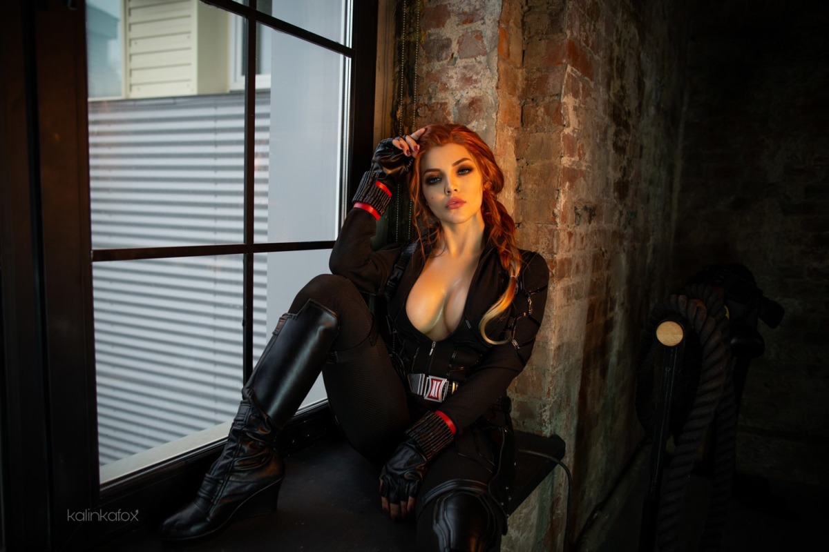 Nude Black Widow Cosplay - Kalinka Fox.