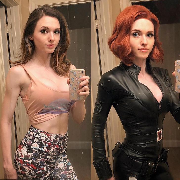 Marvel Black Widow Cosplay - Amouranth