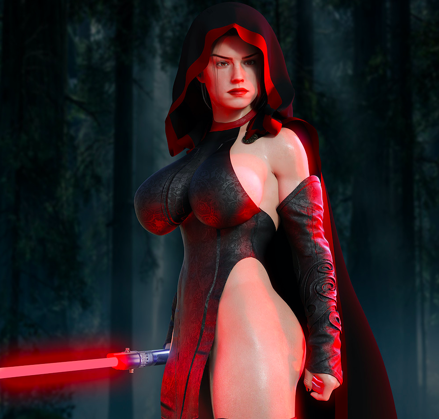 Lewd Nude Dark Rey Cosplay Photo Set By Kalinka Fox