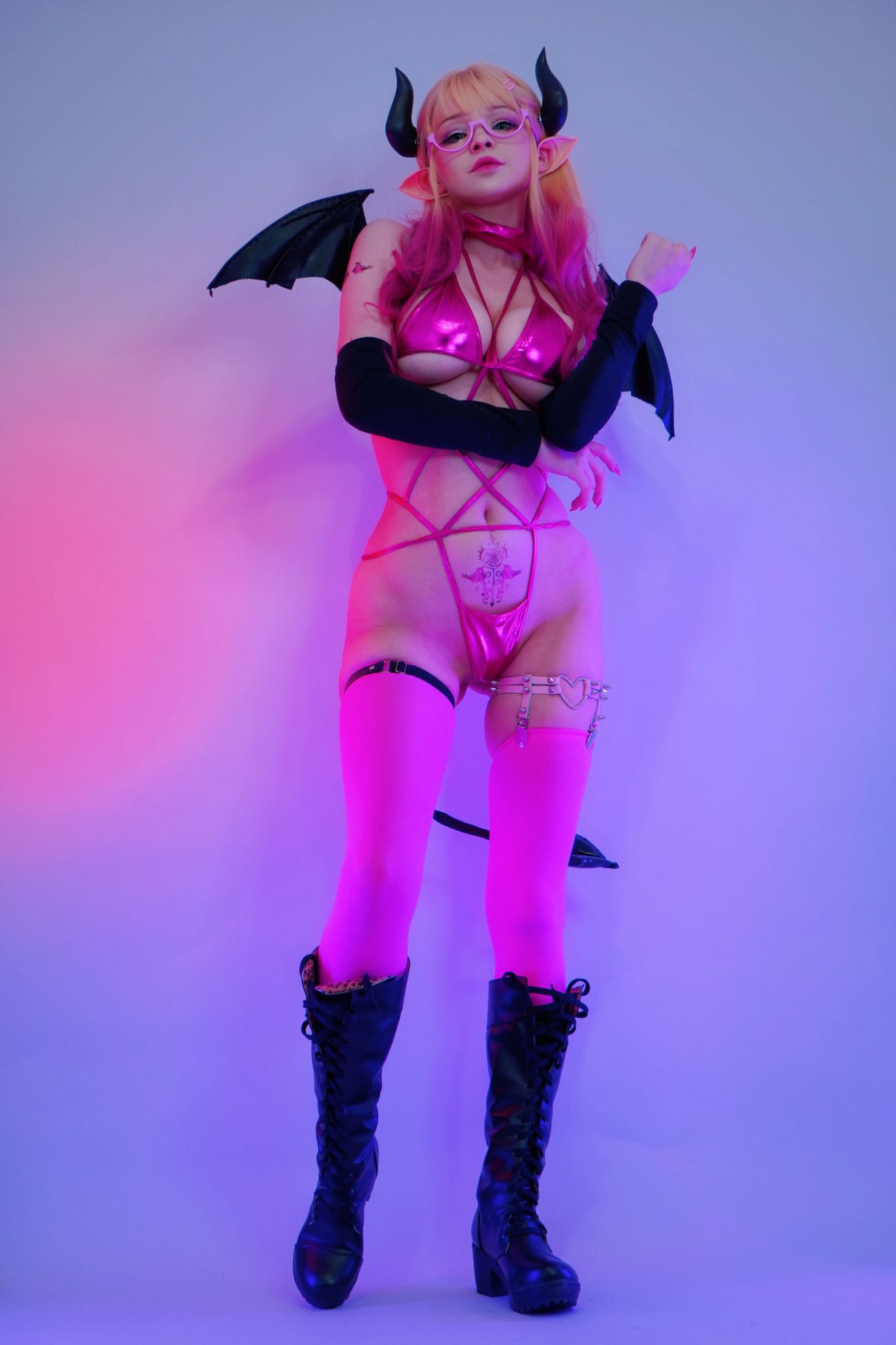 Lewd And Nude Hidori Rose Light And Dark Succubus Cosplay