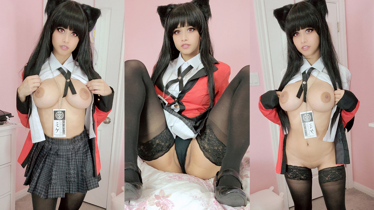 Yumeko Jabami Plays With Herself Multiple Cosplay Porn Videos Cospixy