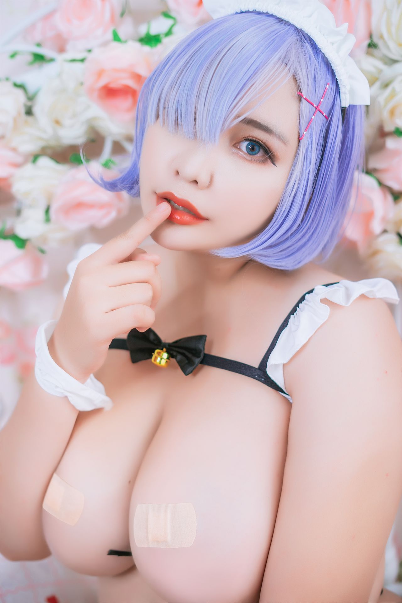 Lewd Queenie Chuppy Rem Cosplay Collection
